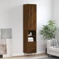 vidaXL Credenza Rovere Marrone 34,5x34x180 cm in Legno Multistrato vidaXL Credenza Rovere Marrone 34,5x34x180 cm in Legno Multistrato