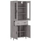 vidaXL Credenza Grigio Sonoma 69,5x34x180 cm in Legno Multistrato vidaXL Credenza Grigio Sonoma 69,5x34x180 cm in Legno Multistrato