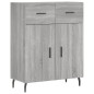 vidaXL Credenza Grigio Sonoma 69,5x34x180 cm in Legno Multistrato vidaXL Credenza Grigio Sonoma 69,5x34x180 cm in Legno Multistrato