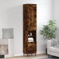 vidaXL Credenza Rovere Fumo 34,5x34x180 cm in Legno Multistrato vidaXL Credenza Rovere Fumo 34,5x34x180 cm in Legno Multistrato