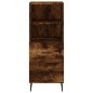 vidaXL Credenza Rovere Fumo 34,5x34x180 cm in Legno Multistrato vidaXL Credenza Rovere Fumo 34,5x34x180 cm in Legno Multistrato