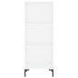 vidaXL Credenza Bianca 34,5x34x180 cm in Legno Multistrato vidaXL Credenza Bianca 34,5x34x180 cm in Legno Multistrato