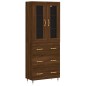 vidaXL Credenza Rovere Marrone 69,5x34x180 cm in Legno Multistrato vidaXL Credenza Rovere Marrone 69,5x34x180 cm in Legno Multistrato