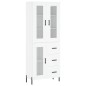 vidaXL Credenza Bianca 69,5x34x180 cm in Legno Multistrato vidaXL Credenza Bianca 69,5x34x180 cm in Legno Multistrato