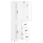 vidaXL Credenza Bianco Lucido 69,5x34x180 cm in Legno Multistrato vidaXL Credenza Bianco Lucido 69,5x34x180 cm in Legno Multistrato