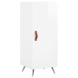vidaXL Credenza 34,5x34x180 cm in Legno Multistrato Bianco Lucido vidaXL Credenza 34,5x34x180 cm in Legno Multistrato Bianco Lucido