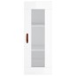 vidaXL Credenza 34,5x34x180 cm in Legno Multistrato Bianco Lucido vidaXL Credenza 34,5x34x180 cm in Legno Multistrato Bianco Lucido