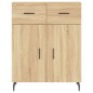 vidaXL Credenza Rovere Sonoma 69,5x34x180 cm in Legno Multistrato vidaXL Credenza Rovere Sonoma 69,5x34x180 cm in Legno Multistrato