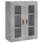 vidaXL Credenza Grigio Cemento 69,5x34x180 cm in Legno Multistrato vidaXL Credenza Grigio Cemento 69,5x34x180 cm in Legno Multistrato