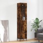 vidaXL Credenza Rovere Fumo 34,5x34x180 cm in Legno Multistrato vidaXL Credenza Rovere Fumo 34,5x34x180 cm in Legno Multistrato