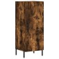 vidaXL Credenza Rovere Fumo 34,5x34x180 cm in Legno Multistrato vidaXL Credenza Rovere Fumo 34,5x34x180 cm in Legno Multistrato