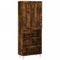 vidaXL Credenza Rovere Fumo 69,5x34x180 cm in Legno Multistrato vidaXL Credenza Rovere Fumo 69,5x34x180 cm in Legno Multistrato