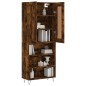 vidaXL Credenza Rovere Fumo 69,5x34x180 cm in Legno Multistrato vidaXL Credenza Rovere Fumo 69,5x34x180 cm in Legno Multistrato