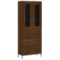 vidaXL Credenza Rovere Marrone 69,5x34x180 cm in Legno Multistrato vidaXL Credenza Rovere Marrone 69,5x34x180 cm in Legno Multistrato