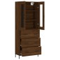 vidaXL Credenza Rovere Marrone 69,5x34x180 cm in Legno Multistrato vidaXL Credenza Rovere Marrone 69,5x34x180 cm in Legno Multistrato
