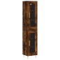 vidaXL Credenza Rovere Fumo 34,5x34x180 cm in Legno Multistrato vidaXL Credenza Rovere Fumo 34,5x34x180 cm in Legno Multistrato
