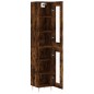 vidaXL Credenza Rovere Fumo 34,5x34x180 cm in Legno Multistrato vidaXL Credenza Rovere Fumo 34,5x34x180 cm in Legno Multistrato