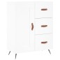 vidaXL Credenza Bianca 69,5x34x180 cm in Legno Multistrato