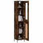 vidaXL Credenza Rovere Fumo 34,5x34x180 cm in Legno Multistrato vidaXL Credenza Rovere Fumo 34,5x34x180 cm in Legno Multistrato