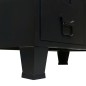 Armadio in Metallo in Stile Industriale 67x35x107 cm Nero Armadio in Metallo in Stile Industriale 67x35x107 cm Nero