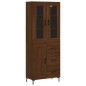 vidaXL Credenza Rovere Marrone 69,5x34x180 cm in Legno Multistrato vidaXL Credenza Rovere Marrone 69,5x34x180 cm in Legno Multistrato