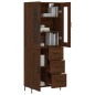 vidaXL Credenza Rovere Marrone 69,5x34x180 cm in Legno Multistrato vidaXL Credenza Rovere Marrone 69,5x34x180 cm in Legno Multistrato