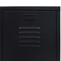 Armadio in Metallo in Stile Industriale 67x35x107 cm Nero Armadio in Metallo in Stile Industriale 67x35x107 cm Nero