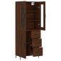 vidaXL Credenza Rovere Marrone 69,5x34x180 cm in Legno Multistrato vidaXL Credenza Rovere Marrone 69,5x34x180 cm in Legno Multistrato