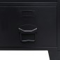 Armadio in Metallo in Stile Industriale 67x35x107 cm Nero Armadio in Metallo in Stile Industriale 67x35x107 cm Nero