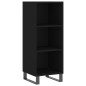 vidaXL Credenza Nera 34,5x34x180 cm in Legno Multistrato vidaXL Credenza Nera 34,5x34x180 cm in Legno Multistrato