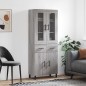 vidaXL Credenza Grigio Sonoma 69,5x34x180 cm in Legno Multistrato vidaXL Credenza Grigio Sonoma 69,5x34x180 cm in Legno Multistrato