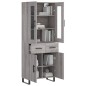 vidaXL Credenza Grigio Sonoma 69,5x34x180 cm in Legno Multistrato vidaXL Credenza Grigio Sonoma 69,5x34x180 cm in Legno Multistrato