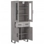 vidaXL Credenza Grigio Sonoma 69,5x34x180 cm in Legno Multistrato vidaXL Credenza Grigio Sonoma 69,5x34x180 cm in Legno Multistrato