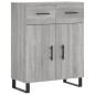 vidaXL Credenza Grigio Sonoma 69,5x34x180 cm in Legno Multistrato vidaXL Credenza Grigio Sonoma 69,5x34x180 cm in Legno Multistrato