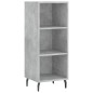 vidaXL Credenza Grigio Cemento 34,5x34x180 cm in Legno Multistrato vidaXL Credenza Grigio Cemento 34,5x34x180 cm in Legno Multistrato