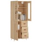 vidaXL Credenza Rovere Sonoma 69,5x34x180 cm in Legno Multistrato vidaXL Credenza Rovere Sonoma 69,5x34x180 cm in Legno Multistrato
