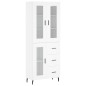 vidaXL Credenza Bianca 69,5x34x180 cm in Legno Multistrato vidaXL Credenza Bianca 69,5x34x180 cm in Legno Multistrato