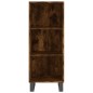 vidaXL Credenza Rovere Fumo 34,5x34x180 cm in Legno Multistrato vidaXL Credenza Rovere Fumo 34,5x34x180 cm in Legno Multistrato