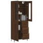 vidaXL Credenza Rovere Marrone 69,5x34x180 cm in Legno Multistrato vidaXL Credenza Rovere Marrone 69,5x34x180 cm in Legno Multistrato