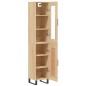 vidaXL Credenza Rovere Sonoma 34,5x34x180 cm in Legno Multistrato vidaXL Credenza Rovere Sonoma 34,5x34x180 cm in Legno Multistrato