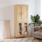 vidaXL Credenza Rovere Sonoma 69,5x34x180 cm in Legno Multistrato vidaXL Credenza Rovere Sonoma 69,5x34x180 cm in Legno Multistrato