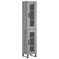 vidaXL Credenza Grigio Sonoma 34,5x34x180 cm in Legno Multistrato vidaXL Credenza Grigio Sonoma 34,5x34x180 cm in Legno Multistrato