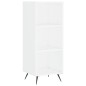 vidaXL Credenza Bianca 34,5x34x180 cm in Legno Multistrato vidaXL Credenza Bianca 34,5x34x180 cm in Legno Multistrato