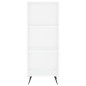 vidaXL Credenza Bianca 34,5x34x180 cm in Legno Multistrato vidaXL Credenza Bianca 34,5x34x180 cm in Legno Multistrato