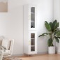 vidaXL Credenza Bianca 34,5x34x180 cm in Legno Multistrato vidaXL Credenza Bianca 34,5x34x180 cm in Legno Multistrato