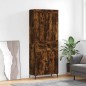 vidaXL Credenza Rovere Fumo 69,5x34x180 cm in Legno Multistrato vidaXL Credenza Rovere Fumo 69,5x34x180 cm in Legno Multistrato