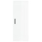 vidaXL Credenza 34,5x34x180 cm in Legno Multistrato Bianco Lucido vidaXL Credenza 34,5x34x180 cm in Legno Multistrato Bianco Lucido