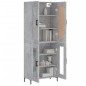 vidaXL Credenza Grigio Sonoma 69,5x34x180 cm in Legno Multistrato vidaXL Credenza Grigio Sonoma 69,5x34x180 cm in Legno Multistrato