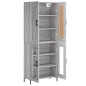 vidaXL Credenza Grigio Sonoma 69,5x34x180 cm in Legno Multistrato vidaXL Credenza Grigio Sonoma 69,5x34x180 cm in Legno Multistrato
