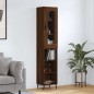 vidaXL Credenza Rovere Marrone 34,5x34x180 cm in Legno Multistrato vidaXL Credenza Rovere Marrone 34,5x34x180 cm in Legno Multistrato